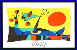 JOAN MIRÓ 1975 Limited Edition Lithograph, #UniqueGift of Joan Miró VINTAGE ART