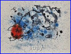 JOAN MIRÓ Lithograph withCOA. #UniqueGift 1975 Miró litógrafo. Limited Edition ART