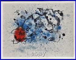 JOAN MIRÓ Lithograph withCOA. #UniqueGift 1975 Miró litógrafo. Limited Edition ART