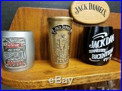 Jack Daniels Limited Edition 2002 18 Piece Shot Glass Set Original Oak Display