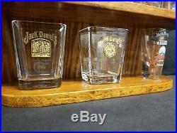 Jack Daniels Limited Edition 2002 18 Piece Shot Glass Set Original Oak Display