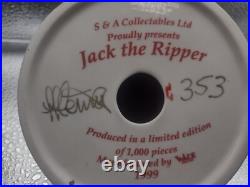Jack the ripper limited edition piece of 1,000 signed Autograph