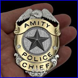 Jaws Amity Island Police Chief Badge And Patch Limited Edition Prop Replica