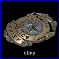 Jaws Amity Island Police Chief Badge And Patch Limited Edition Prop Replica