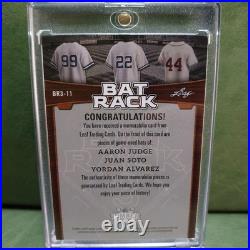 Judge Soto Alvarez Game-Used Bat Piece Card 1/1 Limited Edition Rare Excellent