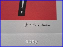 Julian Opie Signed Woman taking off summer dress Collectable Lithograph