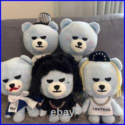 KRUNK BIGBANG BEAR Plush Set 5 Piece Authentic Limited Edition Collectible