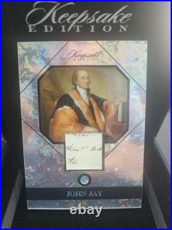 Keepsake Edition John Jay Relic Card Limited Edition 1/1, Piece of History