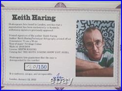 Keith Haring Signed Friendship Certificate