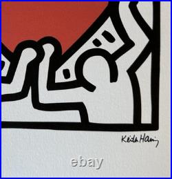 Keith Haring Signed & Numbered Edition Lithograph Untitled, 1988