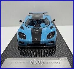 Koenigsegg CCXR 1/18 by VMB Thani Blue Ltd 50 pieces. Not BBR MR Autoart