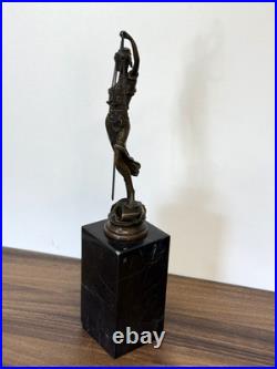 LADY JUSTICE Bronze Statue Woman Lawyer Art Law Nude Sculpture Gift Marble Sign