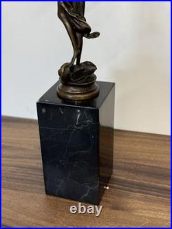 LADY JUSTICE Bronze Statue Woman Lawyer Art Law Nude Sculpture Gift Marble Sign