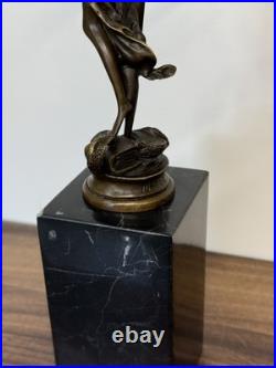 LADY JUSTICE Bronze Statue Woman Lawyer Art Law Nude Sculpture Gift Marble Sign