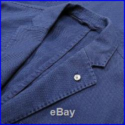 LBM 1911 Limited Edition Tailored Blue Cotton Patch Pocket Blazer Sport Coat 40R