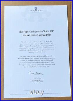 LGBTQ+ 50 Years of Pride 2022 Very Rare Limited Edition Print Royal Mint