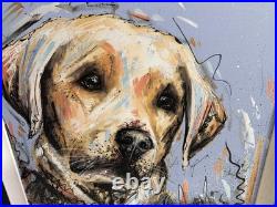Labrador Dog Art Samantha Ellis Paws For Thought Limited Edition 57/295 Signed