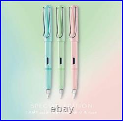 Lamy Safari 3 Piece Set Pastel 2019 Limited Edition Fountain Pen Transparent