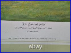 Large 16th Hole 1974 British Open Golf Print Signed Gary Player Alan Fearnley