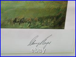 Large 16th Hole 1974 British Open Golf Print Signed Gary Player Alan Fearnley