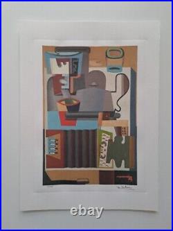 Le Corbusier Signed Accordion, Carafe and Coffee Pot Collectable Lithograph