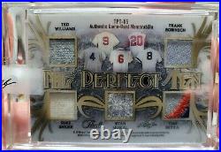 Leaf Pearl Perfect 10 MLB Babe Ruth Mickey Mantle Joe Dimaggio Jersey Patch /5
