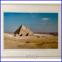 Limited Edition (100) Signed, Framed Photo Of The Pyramids Of Giza. A3