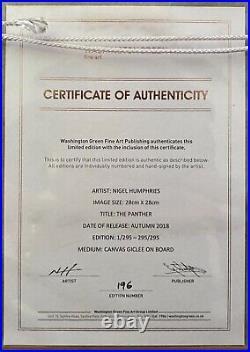 Limited Edition Artwork by Nigel Humphries'The Panther' 196/295