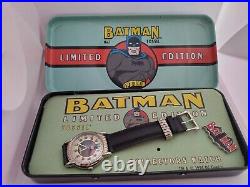 Limited Edition Batman Watch & Tinned Set. Marvel Comics Fossil 1994