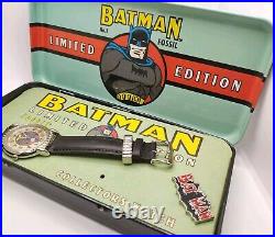 Limited Edition Batman Watch & Tinned Set. Marvel Comics Fossil 1994