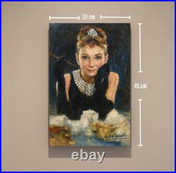 Limited Edition Canvas Print Valentinarte Audrey Hepburn Roman Holiday Art