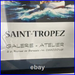 Limited Edition Exhibition Poster Framed, Artist Ivan Based In St Tropes