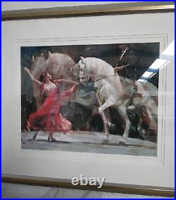 Limited Edition Fletcher Sibthorp Giclee Print Bailadora y Caballo Frame & Mount