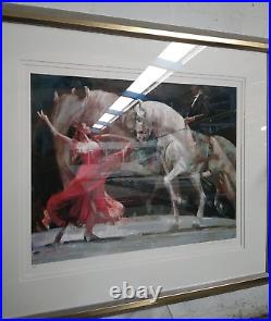 Limited Edition Fletcher Sibthorp Giclee Print Bailadora y Caballo Frame & Mount