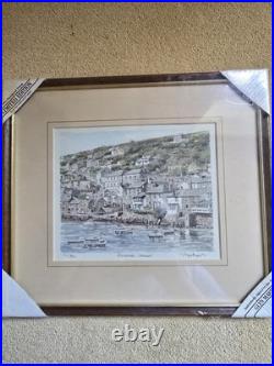Limited Edition Framed Print Mousehole Cornwall By Glyn Martin 812/850