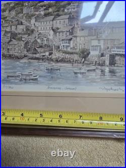 Limited Edition Framed Print Mousehole Cornwall By Glyn Martin 812/850