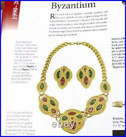 Limited Edition Napier'Byzantium' Runway Necklace BOOK PIECE
