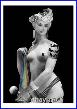 Limited Edition Photo Collage Poster ACTIVIST MARBLE DONNA Power women Portrait