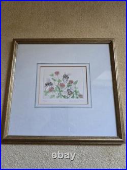 Limited Edition Print Bees And Clover By MC Critchley-Salmonson