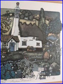 Limited Edition Print Thatch End by Andrew Bennett 19/500 Hand Signed Numbered