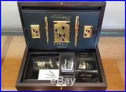 Limited Edition S. T. Dupont Afrika 5 Piece Lighter and Pen Set #7/100