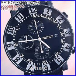 Limited Edition Seiko Sottass 7T92-0TR0 Black Quartz Watch 1000 Pieces Only