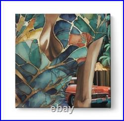Limited Edition Signed Canvas Art Print B+W Portrait Artwork 30x30