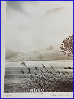 Limited Edition Signed Coloured Etching By Simon Ball Lake District. Loughigg T