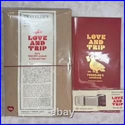 Limited Edition Traveler's Notebook LOVE AND TRIP Regular Size 3-Piece Set