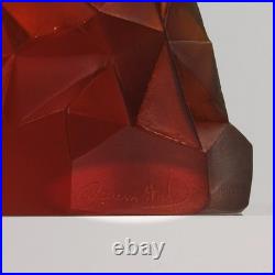 Limited edition Amber Glass Sculpture based on a Knight Chess Piece by Daum