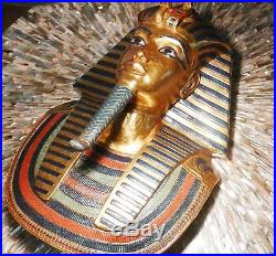 Limited edition rare king tut death mask withappraisal unique piece of history
