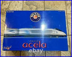 Lionel 6-31714 Amtrak Acela Full 5 Piece Train Set W Rail Sounds 5.0 Nib New