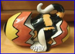 Lorna Bailey CAT in an Easter Egg Limited edition Signed in BLUE Open Day piece