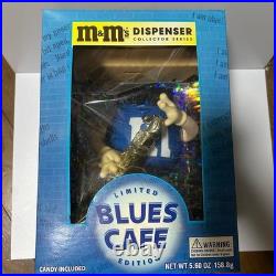 M&M's Limited Edition Blues Cafe Candy Dispenser 25cm New Sealed